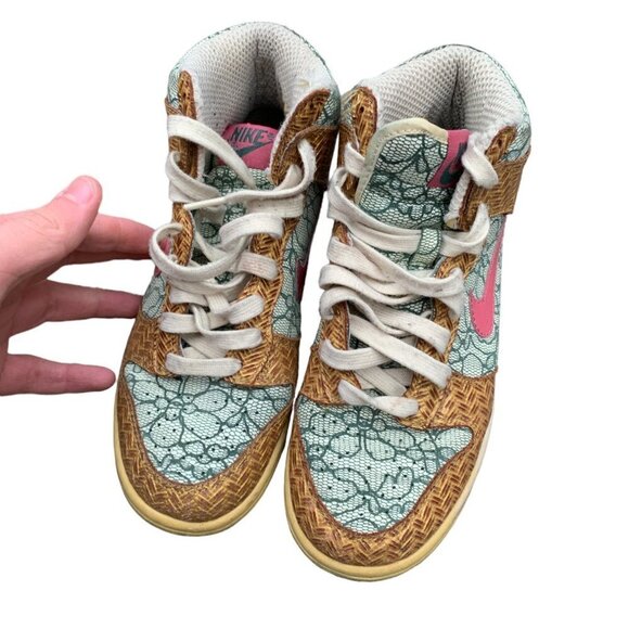RARE 2007 Nike Dunk High Premium 'Nori Desert Bloom'' Size 6 - Picture 6 of 9